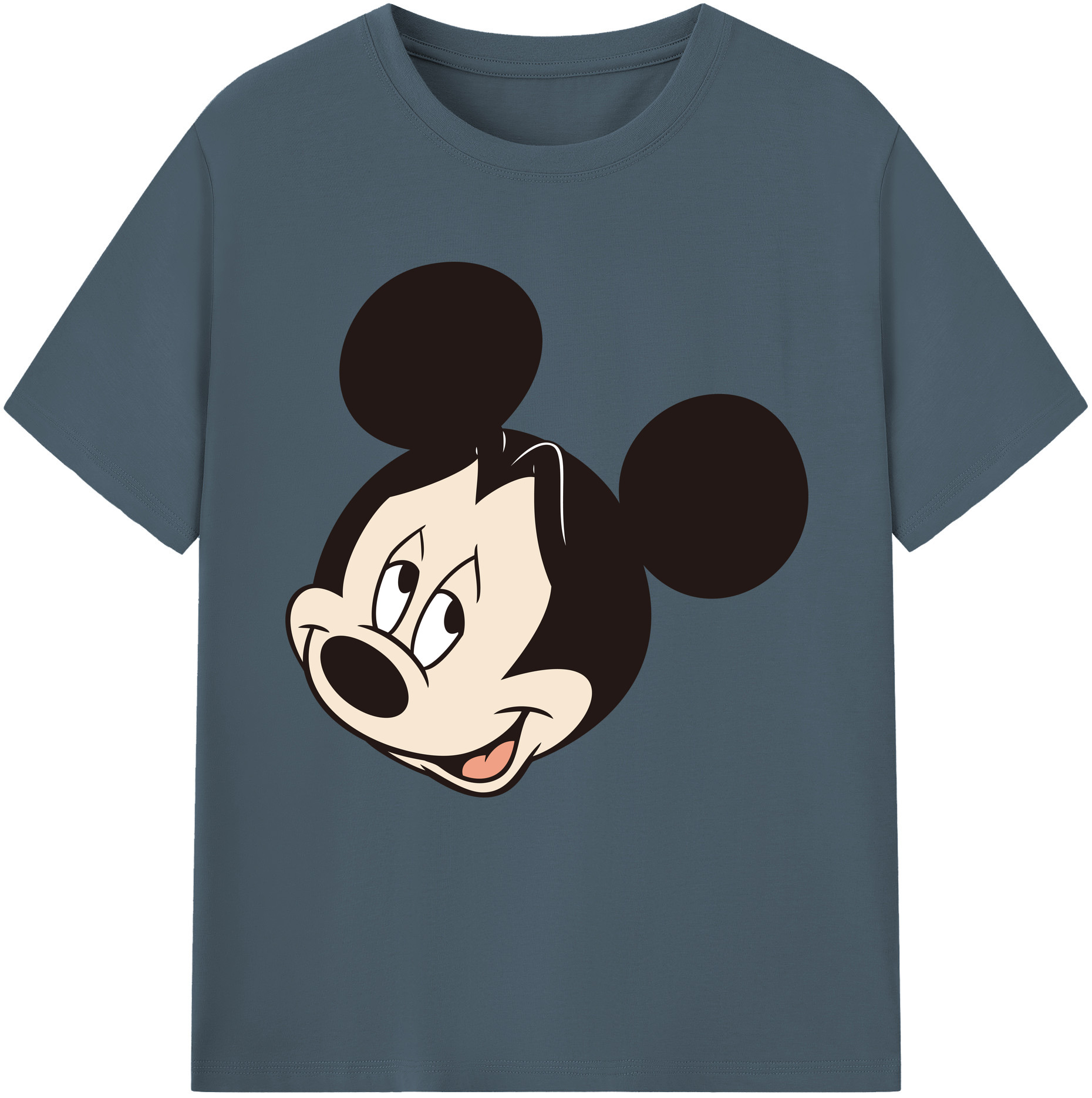 （画像用） ミッキーマウス Mickey Mouse 綿100％半袖Tシャツ（フロントプリント）